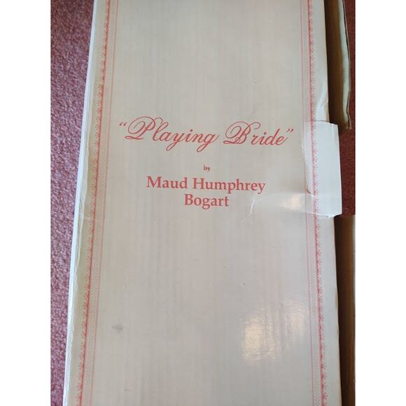 Playing Bride, Hamilton Collection by Maud Humphrey Bogart, Vintage - Picture 9 of 9